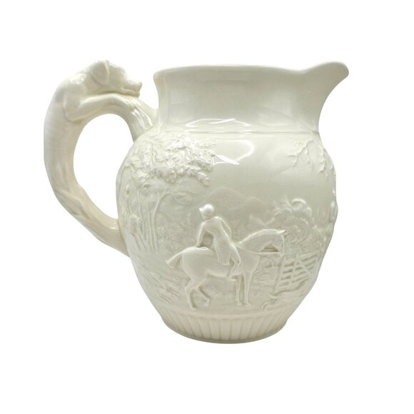 Wedgwood & Barlaston Etruria Ceramic Pitcher DYe Ken John Peel Hunting Hound - Picture 2 of 16